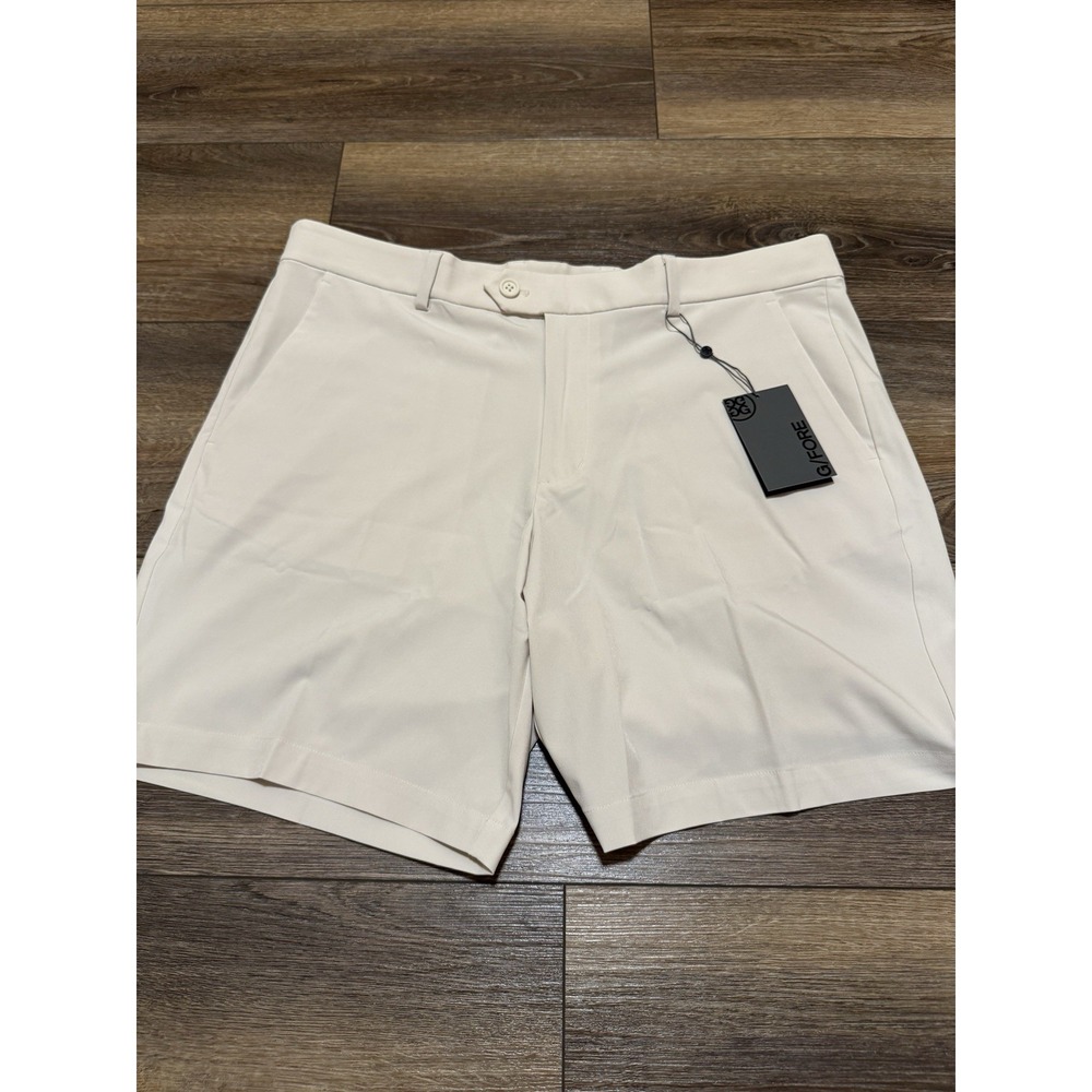 G/Fore Men's Golf Shorts Beige‎ Khaki Maverick Hybrid Stretch 38 X 8 NEW $125